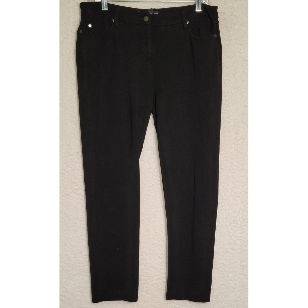 Eileen Fisher Black Stretch Pants Size‎ 10 Career Yoga Legging Skinny 0525